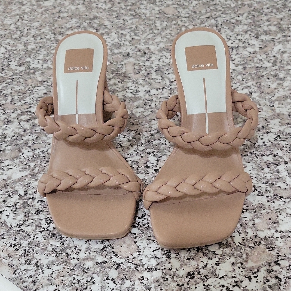 Dolce Vita Nairi Woven Braided Women's Heel Sandals - 6.5